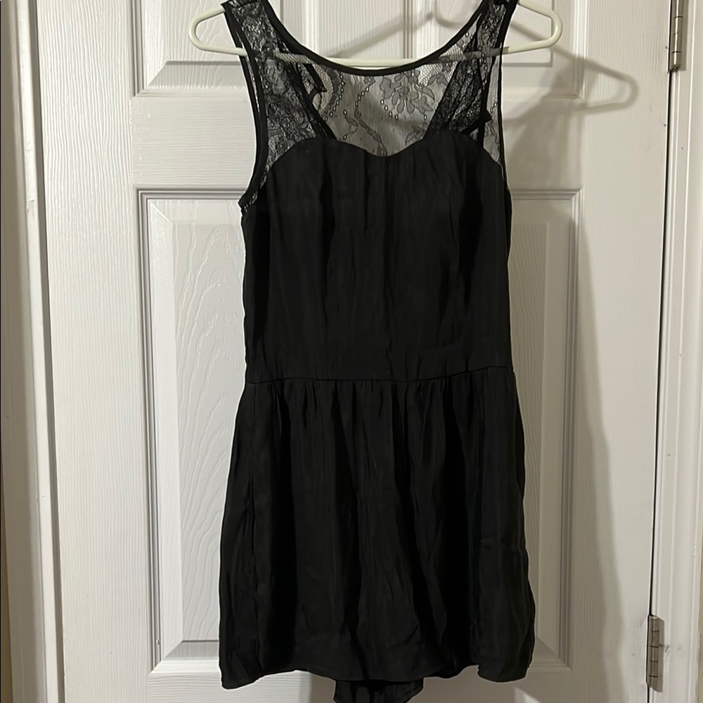 Chic Black Lace Romper